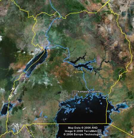 Uganda map